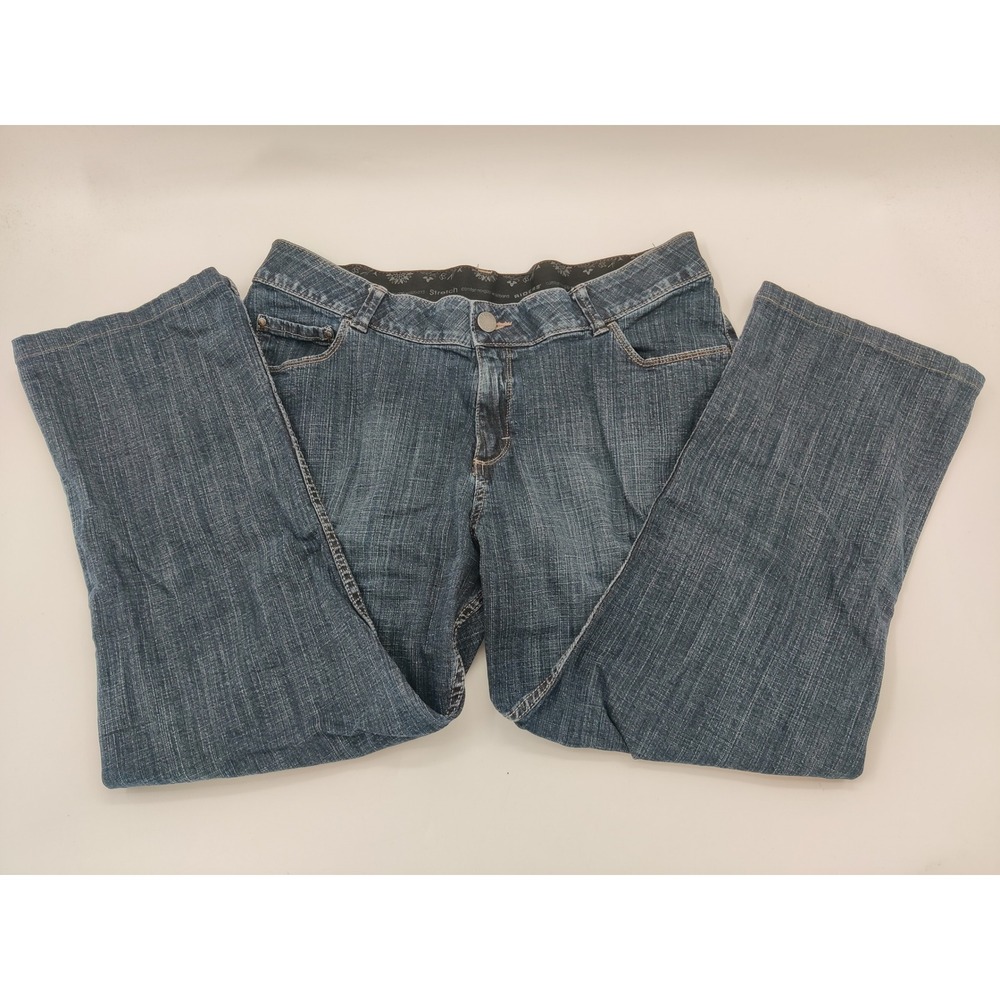 Riders by Lee Womens‎ 18W/P Petite Straight Leg Jeans Medium Wash Comfort Waist